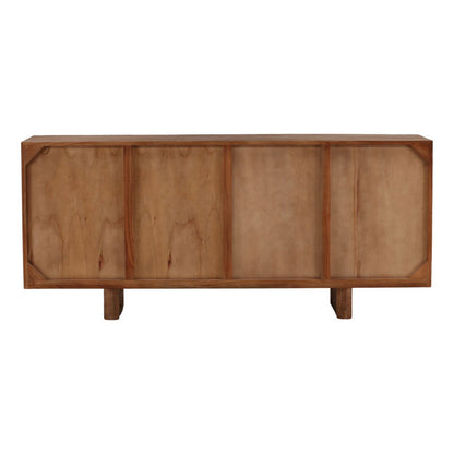Brown Mindi Wood Sideboard 73 in Wide