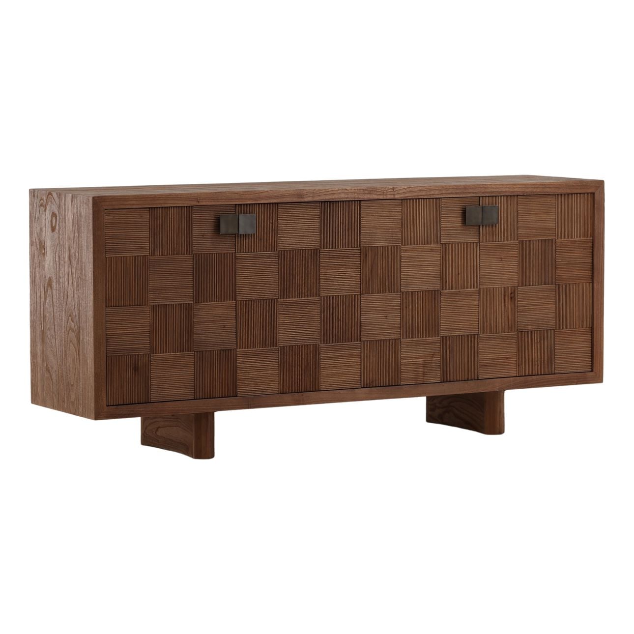 Brown Mindi Wood Sideboard 73 in Wide