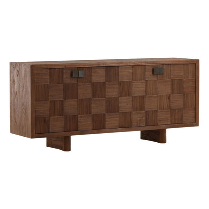 Brown Mindi Wood Sideboard 73 in Wide