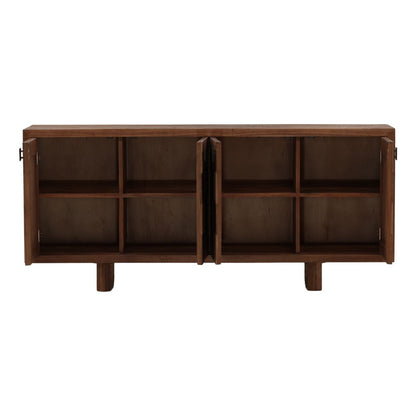 Brown Mindi Wood Sideboard 73 in Wide