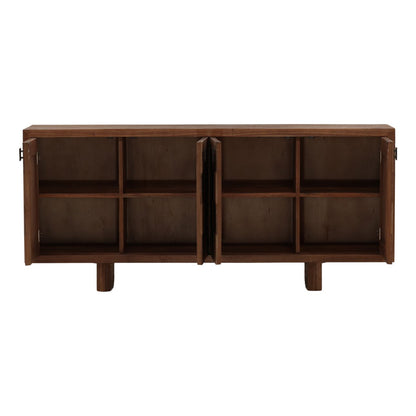 Brown Mindi Wood Sideboard 73 in Wide