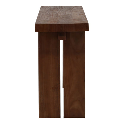 Rencroft console table side profile highlighting slim 15.5-inch depth