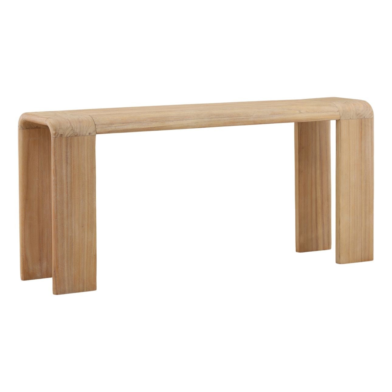 Light Natural Mindi Wood Table 65 in Wide