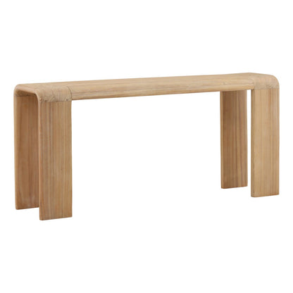 Light Natural Mindi Wood Table 65 in Wide