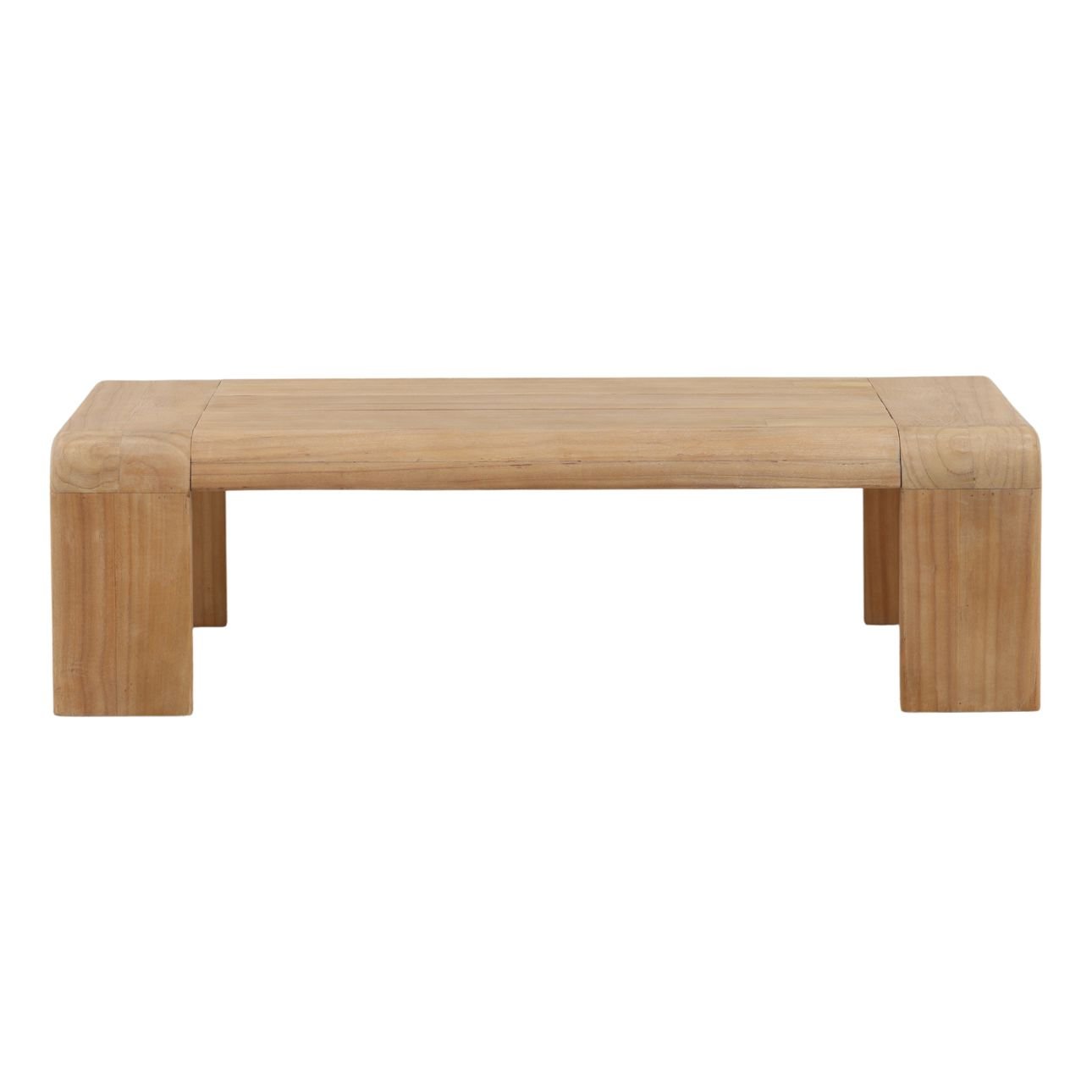 Light Natural Mindi Wood Table 55 in Wide