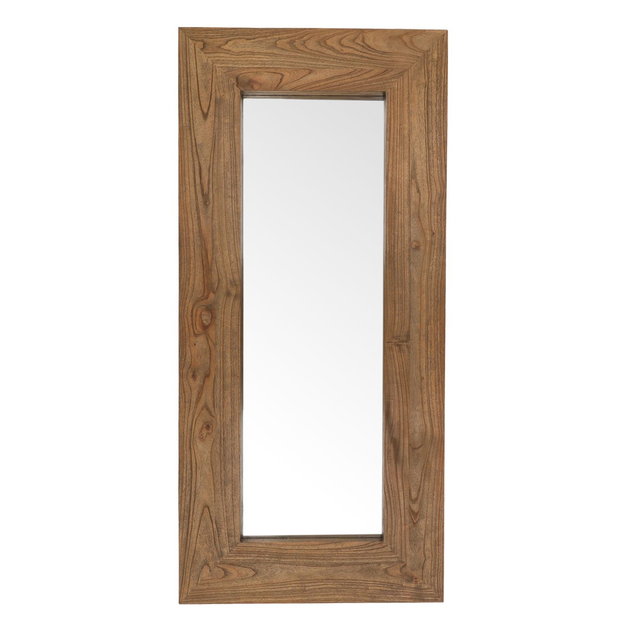 Brown Mindi Wood Mirror 42.5 in Wide