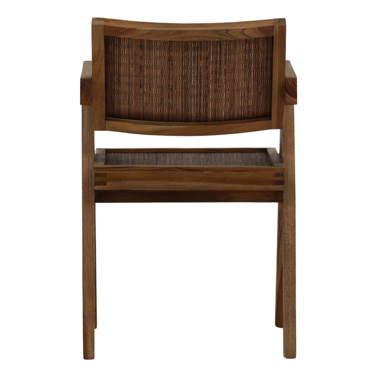Brown Mindi Wood and Coconut Fibers Chair 20.5 in Wide