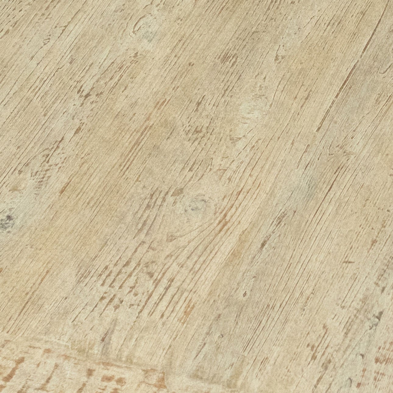 Natural Warm Wash Sealed Finish Reclaimed Pine Wood Table 52 in Wide