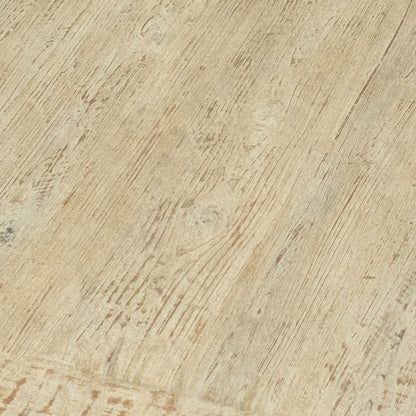 Natural Warm Wash Sealed Finish Reclaimed Pine Wood Table 52 in Wide