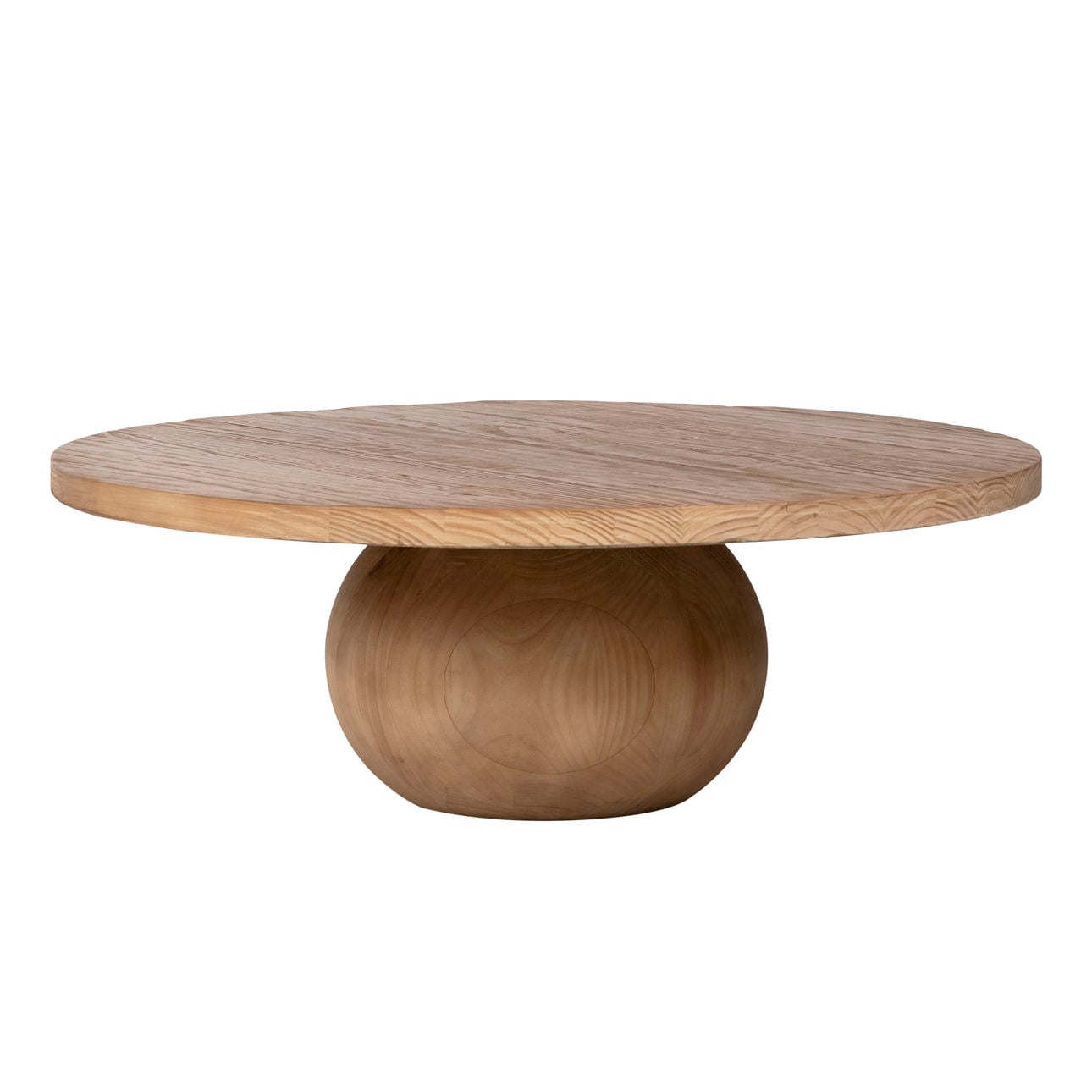 Natural Wood Finish Reclaimed Pine Wood Table 42 in Wide