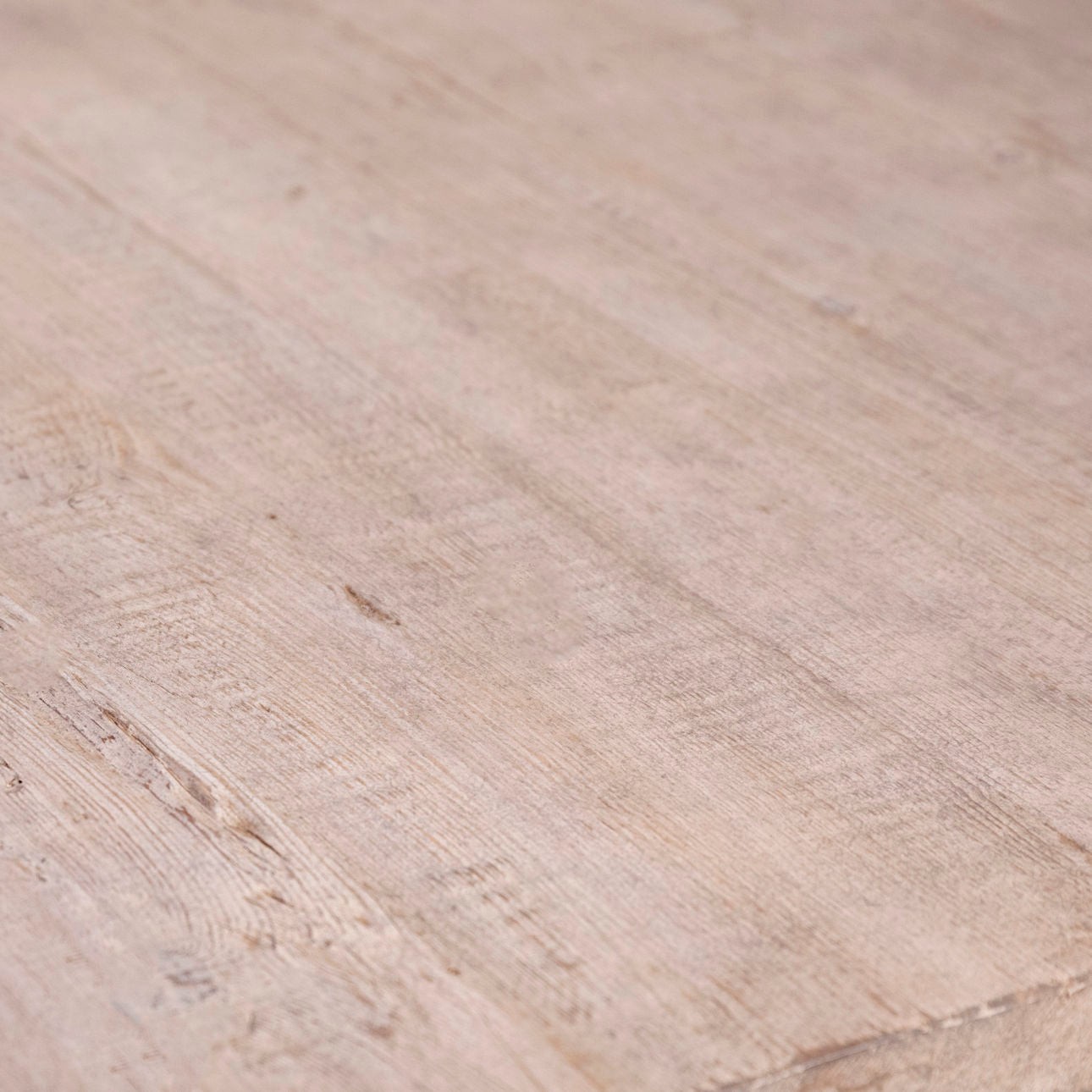 Light Warm Wash Finish Reclaimed Pine Wood Table 96 in Wide
