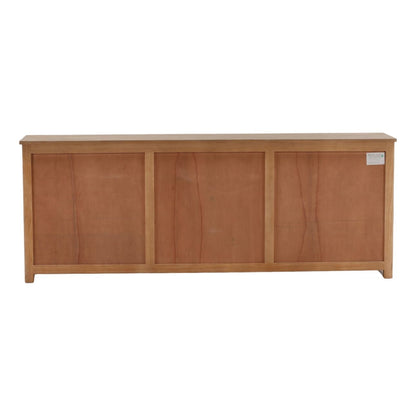 Light Warm Wash Sealed Finish Reclaimed Pine Wood Sideboard 109.5 in Wide