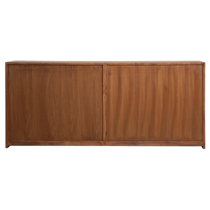 Light Grey Wash Reclaimed Pine Wood Sideboard 84 in Wide