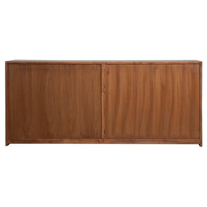 Light Grey Wash Reclaimed Pine Wood Sideboard 84 in Wide