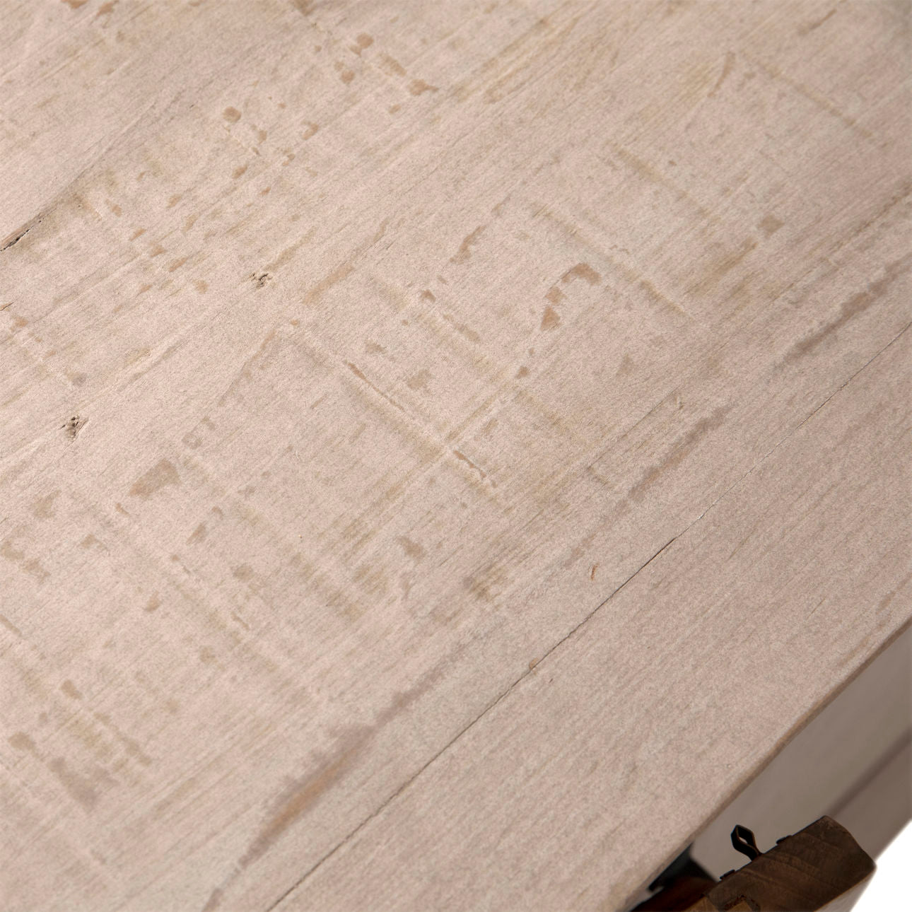 Light Grey Wash Reclaimed Pine Wood Sideboard 84 in Wide