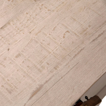 Light Grey Wash Reclaimed Pine Wood Sideboard 84 in Wide
