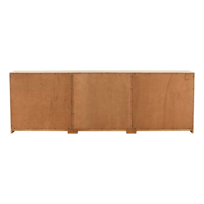 Light Grey Wash Reclaimed Pine Wood Sideboard 84 in Wide