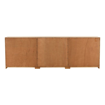 Light Grey Wash Reclaimed Pine Wood Sideboard 84 in Wide