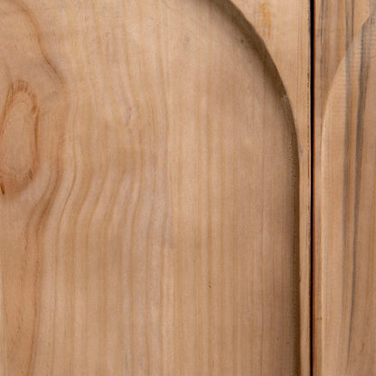 Natural Finish Reclaimed Pine Wood Sideboard 30 in Wide