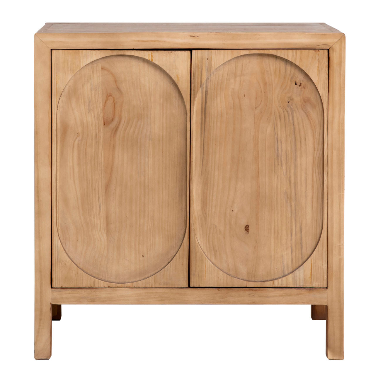 Natural Finish Reclaimed Pine Wood Sideboard 30 in Wide
