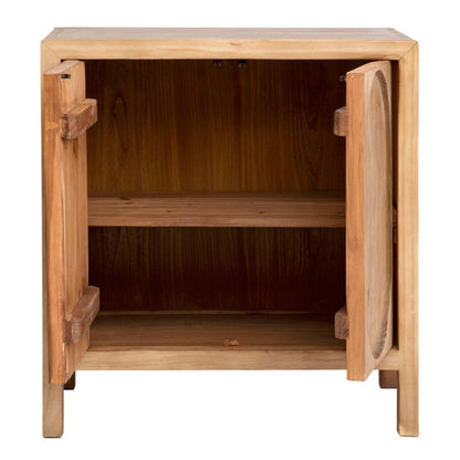 Natural Finish Reclaimed Pine Wood Sideboard 30 in Wide