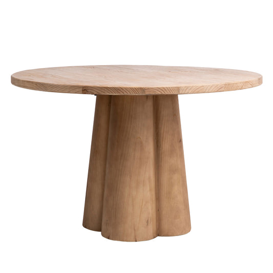 Natural Finish Solid Reclaimed Pine Wood Table 48 in Wide