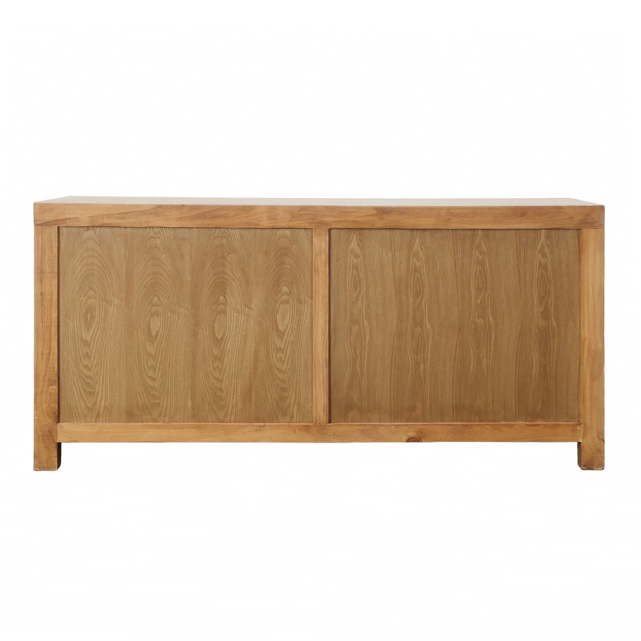 Light Warm Wash Sealed Finish Reclaimed Pine Wood Sideboard 109 in Wide