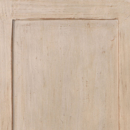 Light Warm Wash Sealed Finish Reclaimed Pine Wood Sideboard 109 in Wide