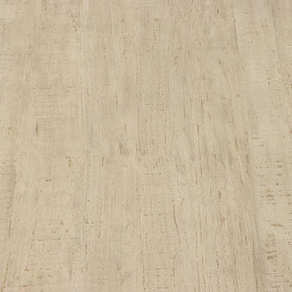Light Warm Wash Finish Reclaimed Pine Wood Table 60 in Wide