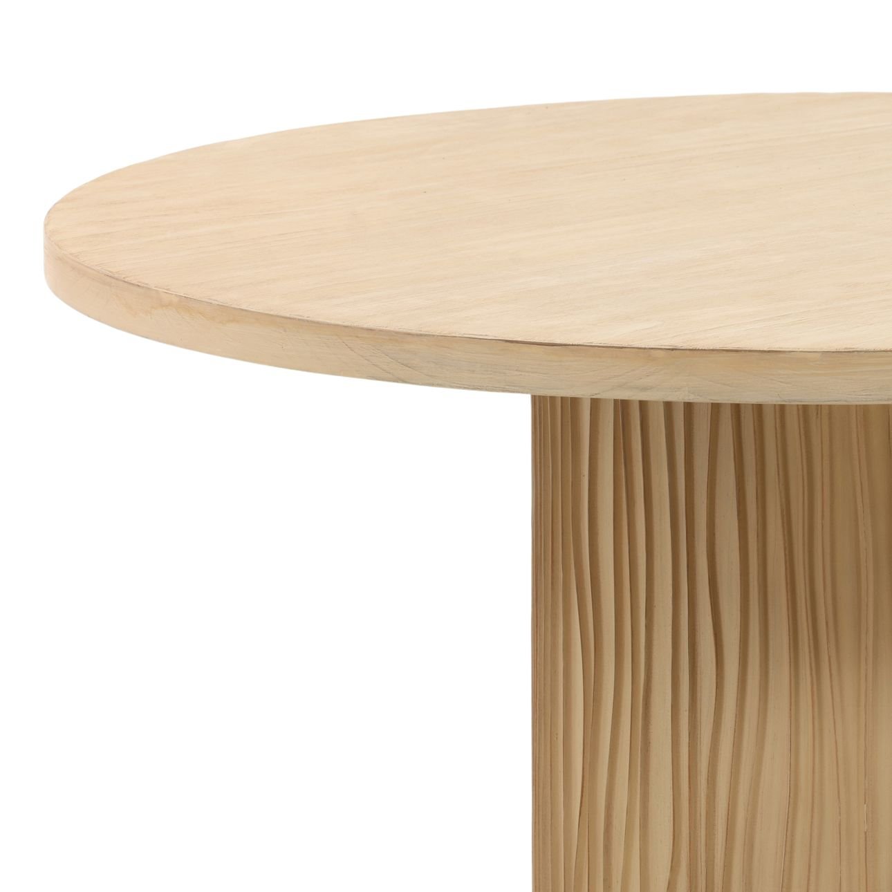 Light Natural Reclaimed Pine Wood Table 52 in Wide