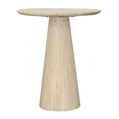 Light Warm Wash Finish Reclaimed Pine Wood Table 30 in Wide
