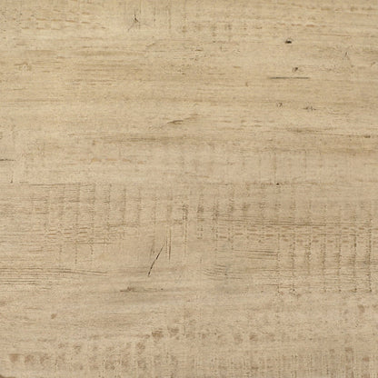 Light Warm Wash Finish Reclaimed Pine Wood Table 50 in Wide