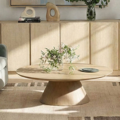 Light Warm Wash Finish Reclaimed Pine Wood Table 50 in Wide