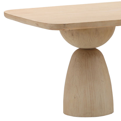 Light Natural Reclaimed Pine Wood Table 101.5 in Wide