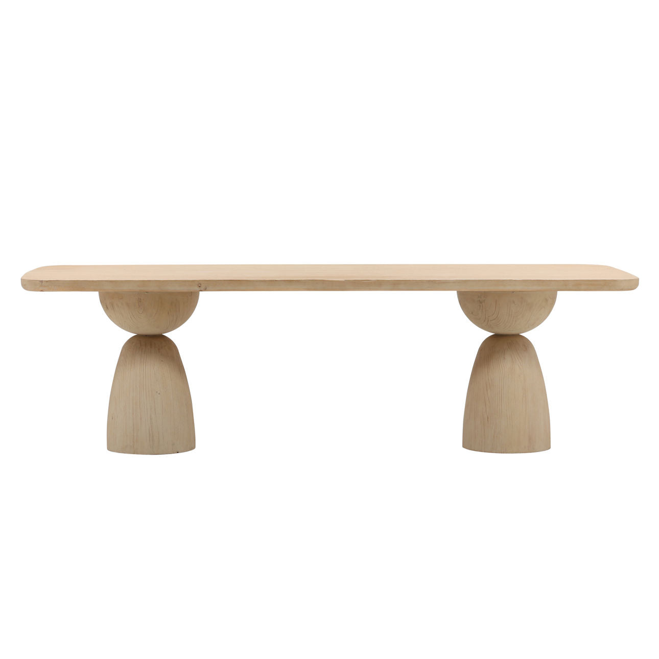 Light Natural Reclaimed Pine Wood Table 101.5 in Wide