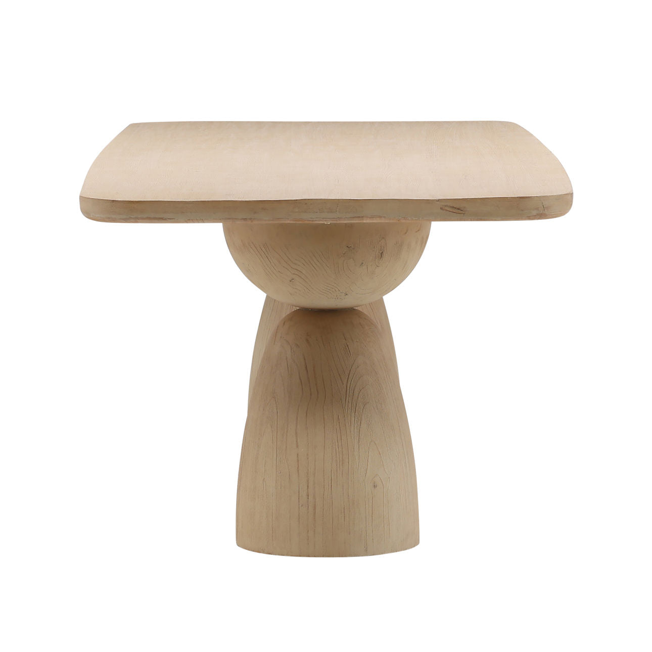 Light Natural Reclaimed Pine Wood Table 101.5 in Wide