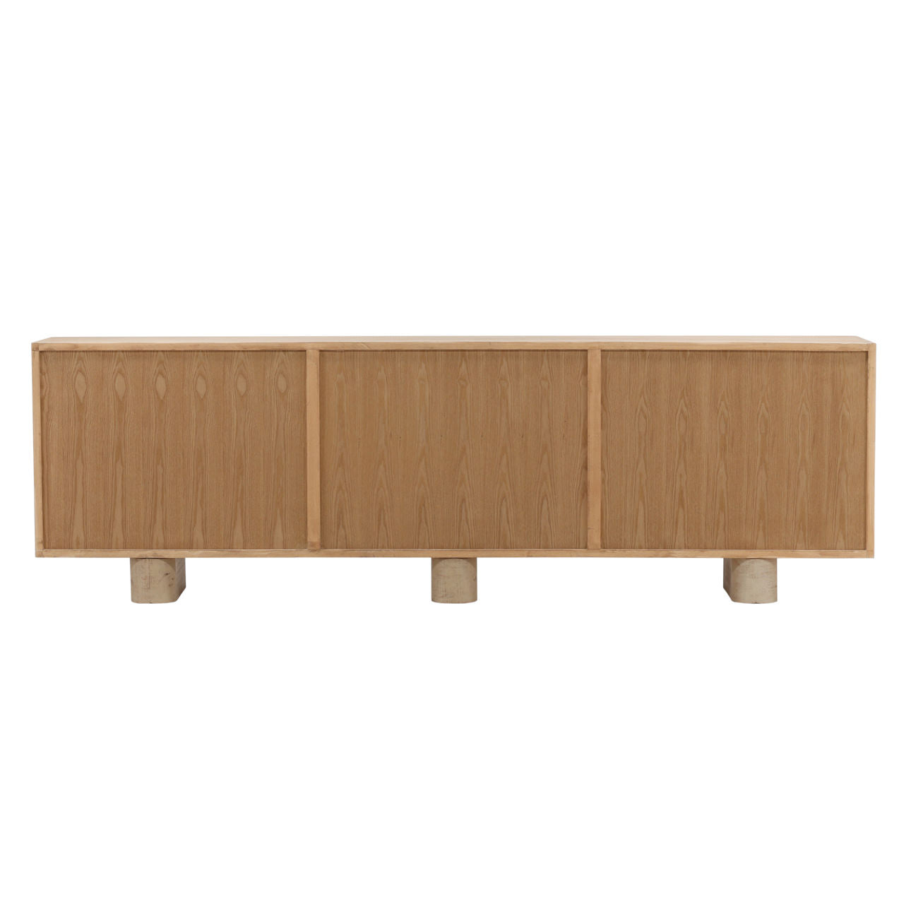 Light Natural Reclaimed Pine Wood Sideboard 73 in Wide