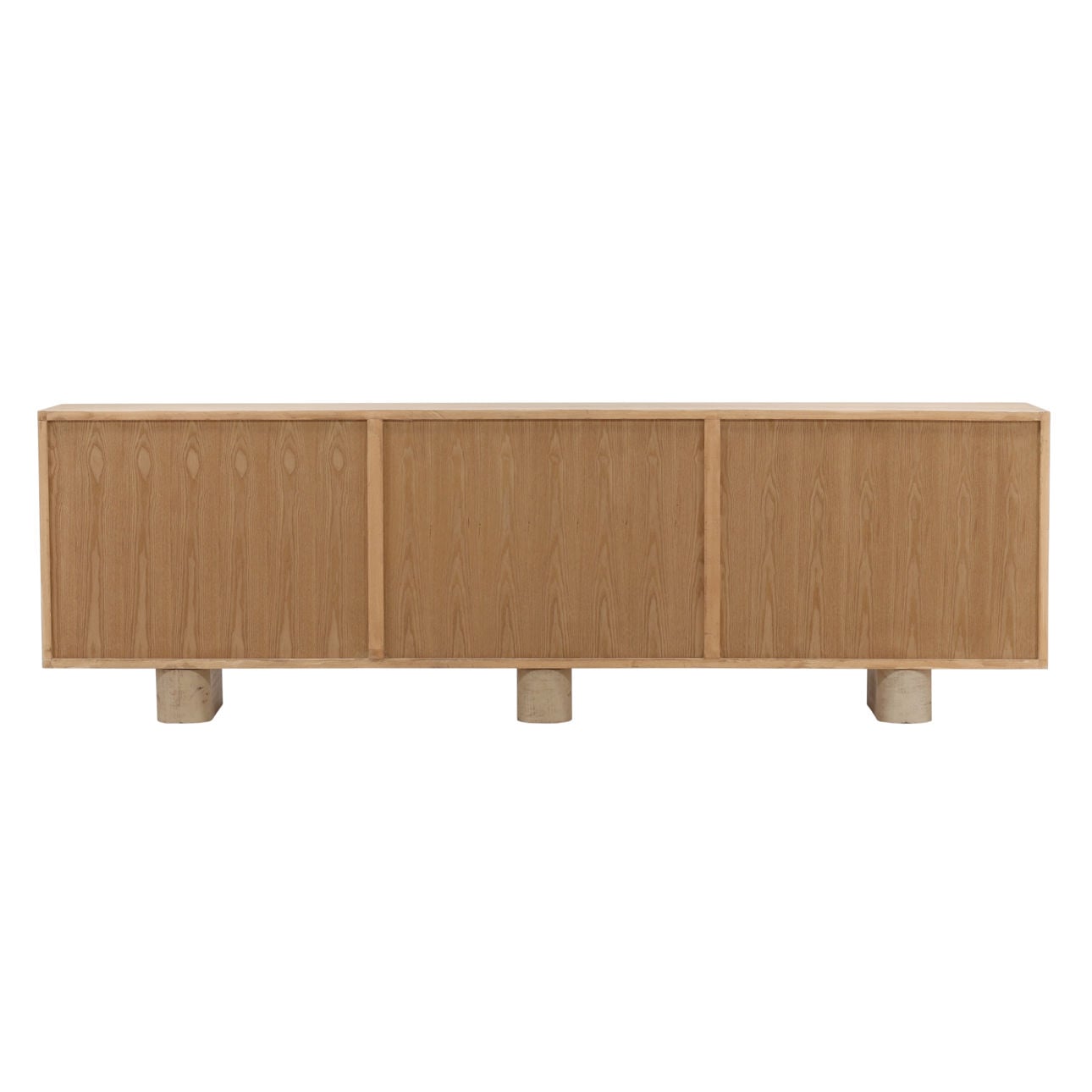 Light Natural Reclaimed Pine Wood Sideboard 73 in Wide