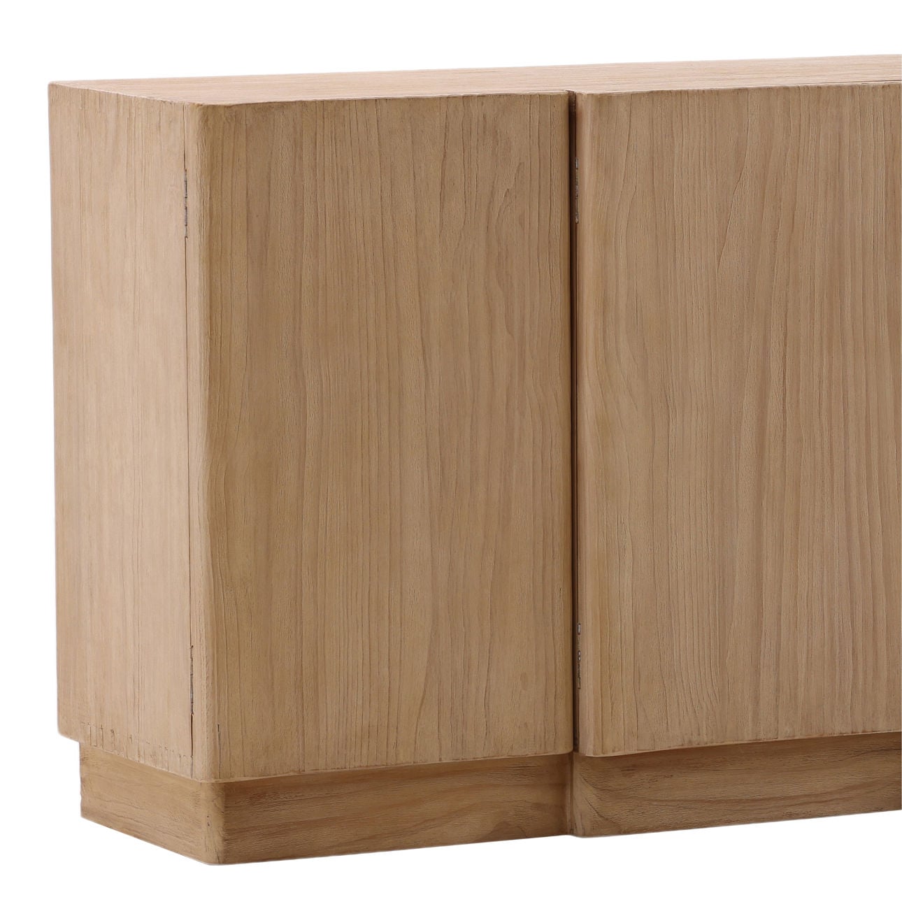 Light Natural Reclaimed Pine Wood Sideboard 109 in Wide