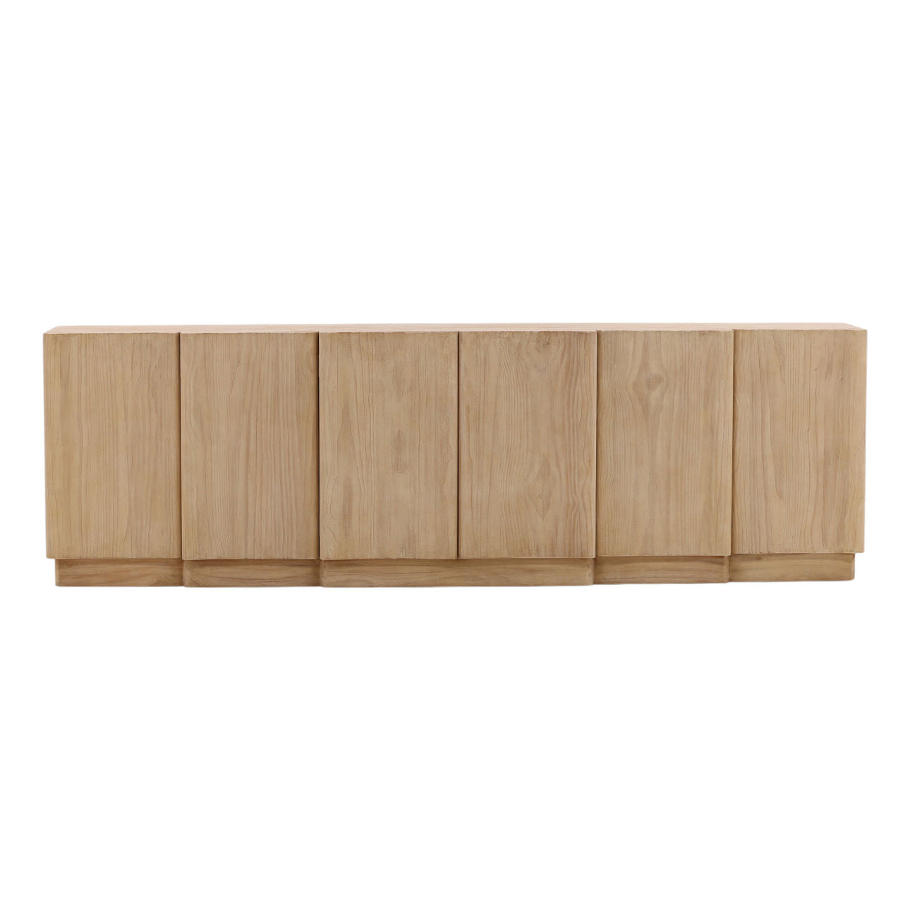 Light Natural Reclaimed Pine Wood Sideboard 109 in Wide