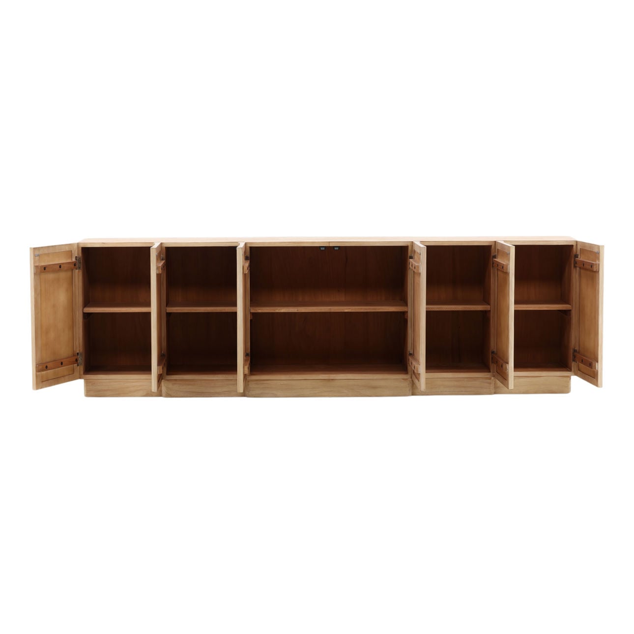 Light Natural Reclaimed Pine Wood Sideboard 109 in Wide