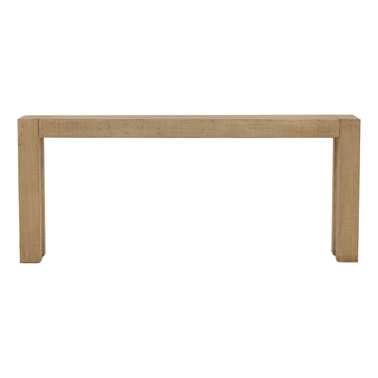 Light Warm Wash Reclaimed Pine Wood Table 71 in Wide