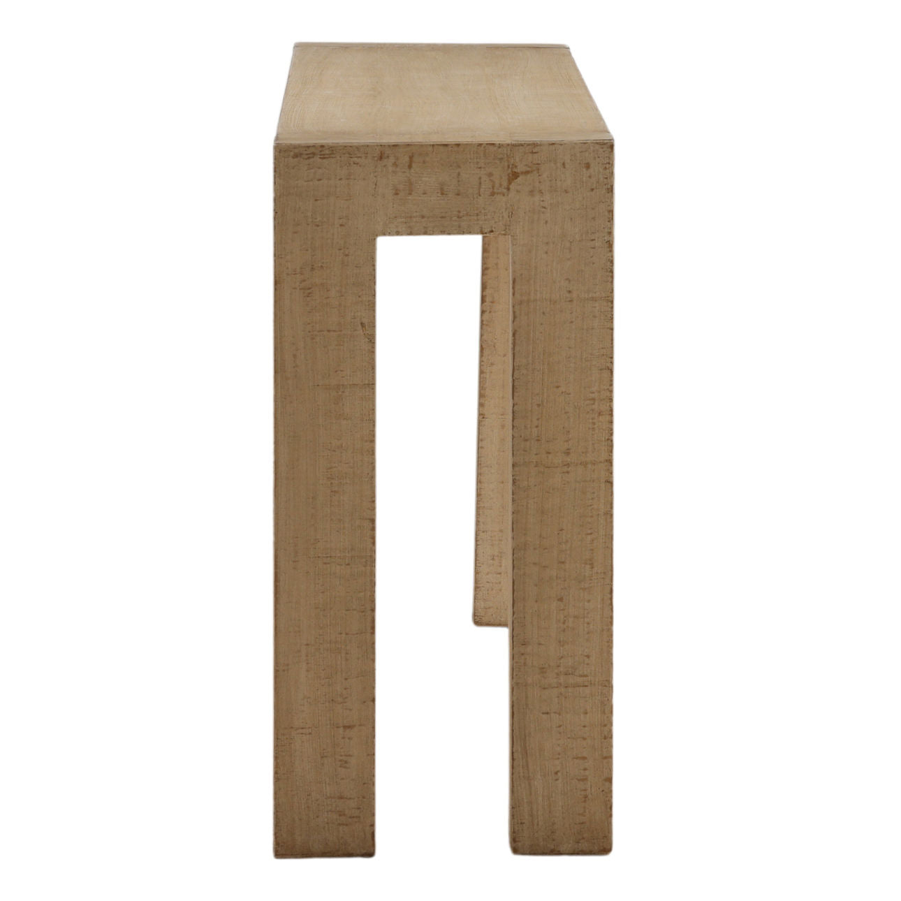 Light Warm Wash Reclaimed Pine Wood Table 71 in Wide