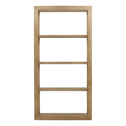 Light Warm Wash Reclaimed Pine Wood Bookcase 43.5 in Wide