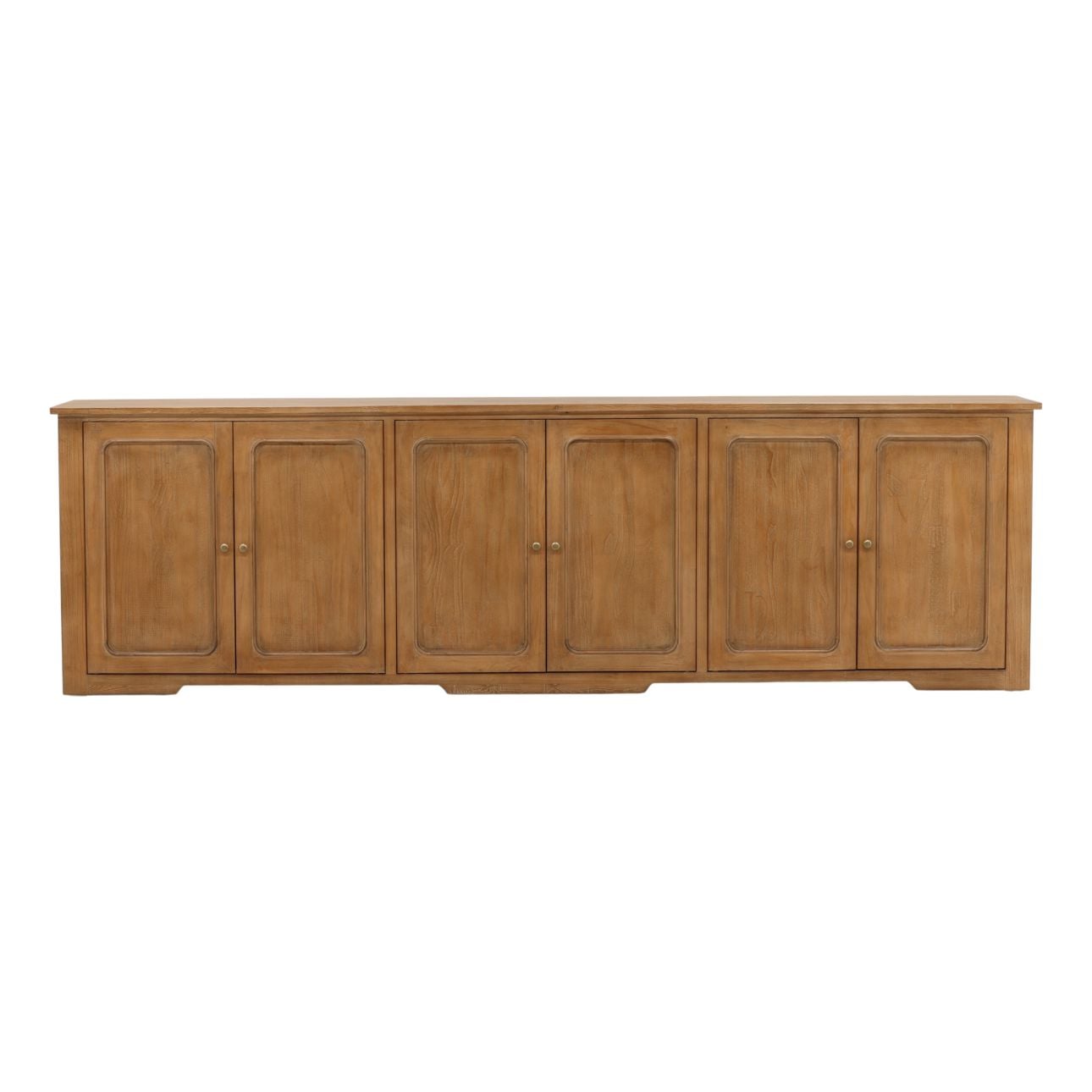 Brown Reclaimed Pine Wood Sideboard 109 in Wide
