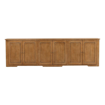 Brown Reclaimed Pine Wood Sideboard 109 in Wide