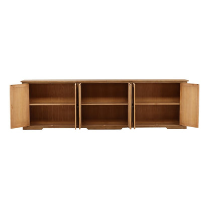 Brown Reclaimed Pine Wood Sideboard 109 in Wide
