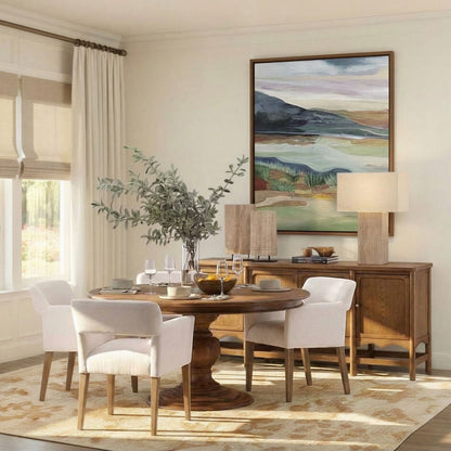 Curated Reclaimed Pine Wood Dining Table