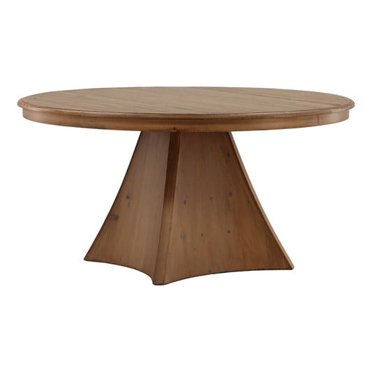 Brown Wash Reclaimed Pine Wood Table 60 in Wide