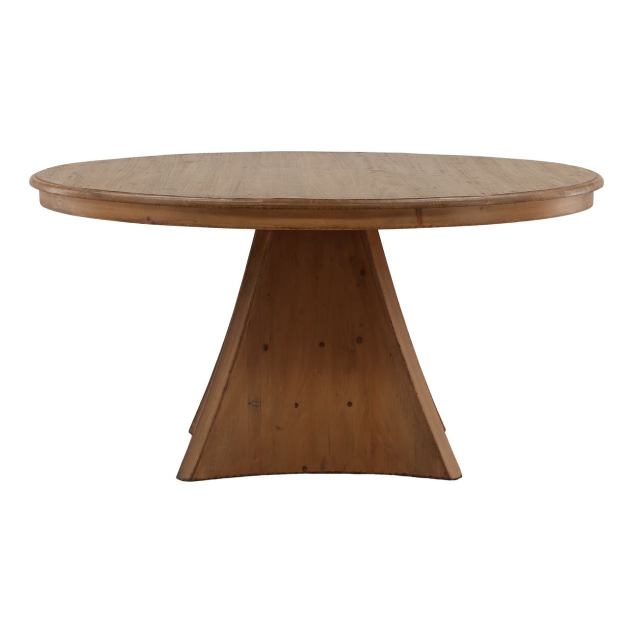 Brown Wash Reclaimed Pine Wood Table 60 in Wide